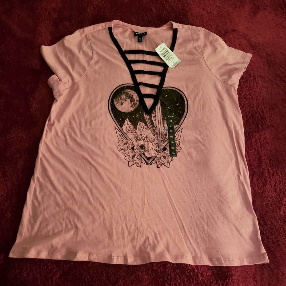 Torrid Plunging V Neck Short Sleeve